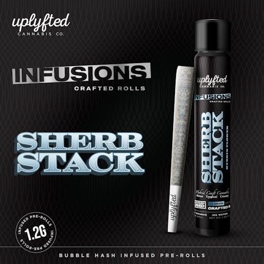 Uplyfted Cannabis Co - 1.2g Bubble Hash Infused Pre-Roll - Sherb Stack - 1
