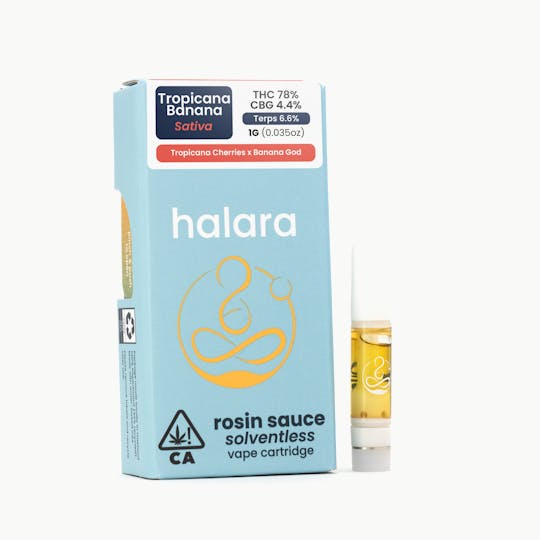 Halara - Solventless Rosin Sauce - Tropicana Banana 1G Cartridge - 1