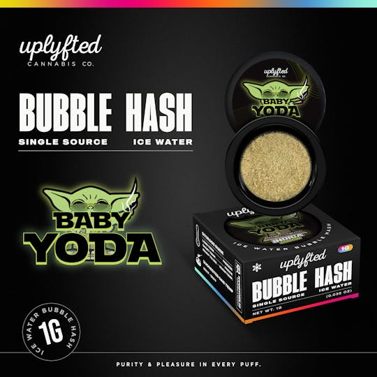 Uplyfted Cannabis Co - 1g Bubble Hash Concentrate - Baby Yoda - 1