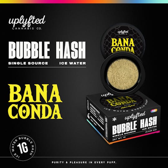 Uplyfted Cannabis Co - 1g Bubble Hash Concentrate - Banaconda - 1