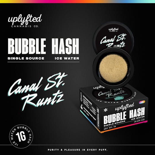 Uplyfted Cannabis Co - 1g Bubble Hash Concentrate - Canal St. Runtz - 1
