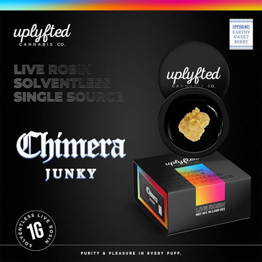 Uplyfted Cannabis Co - Live Rosin 90u - Chimera Junky - 1