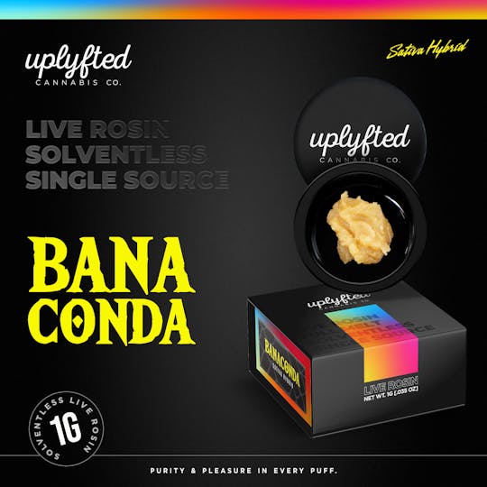 Uplyfted Cannabis Co - Live Rosin 90u - Banaconda - 1