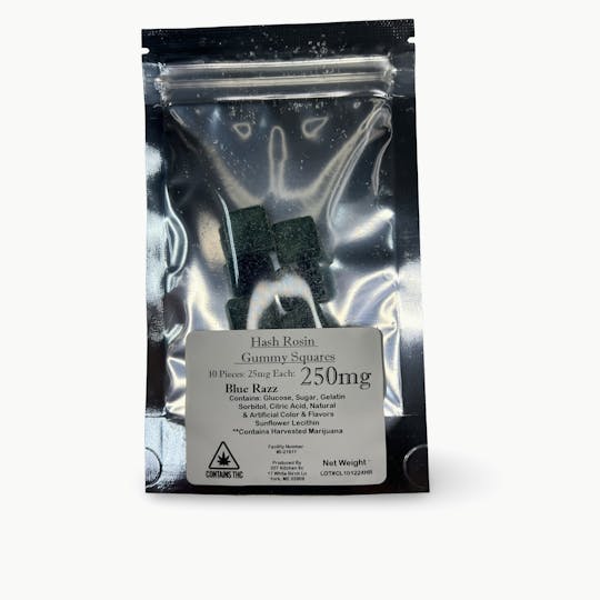 Indico - 250mg Blue Razz Hash Rosin Gummies - 207 Kitchen - 1