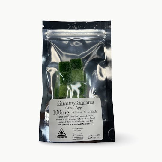 Indico - 100mg Grenn Apple Hash Rosin Gummies - 207 Kitchen - 1