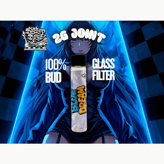 Bishop Boyz - Bishop Boyz 2g All Bud Preroll w/ Glass Tip Blue Dream - 1