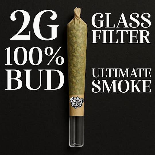 Bishop Boyz - Bishop Boyz 2g All Bud Preroll w/ Glass Tip Checkmate OG - 1