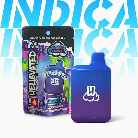 Hellavated - Grape Stomper Cloud Bar 1g - 1