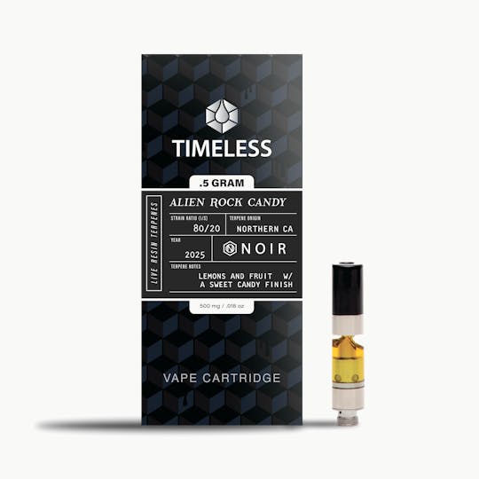 Timeless Vapes - NOIR Alien Rock Candy 500mg Vape Cartridge (Live Resin) - 1