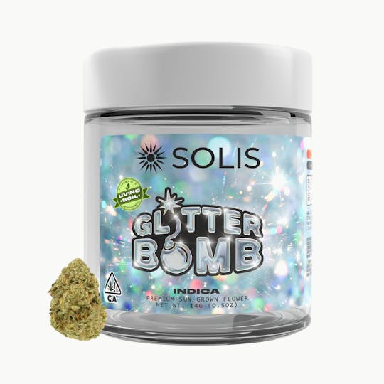 Solis - Glitterbomb | Jarred Flower (14g) | Indica - 1