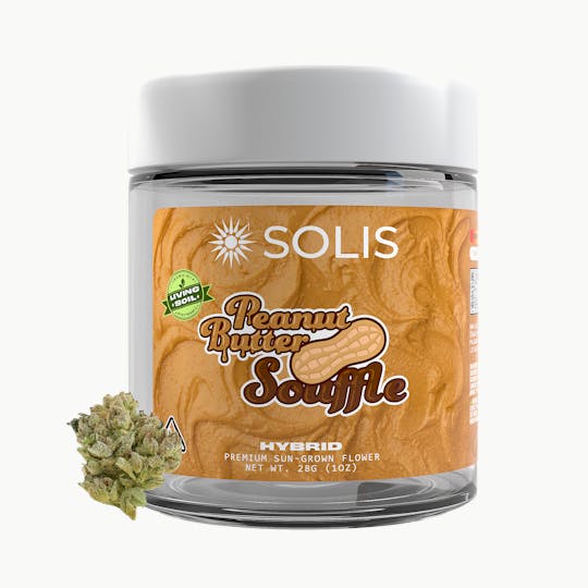 Solis - Peanut Butter Souffle | Jarred Flower (28g) | Hybrid - 1