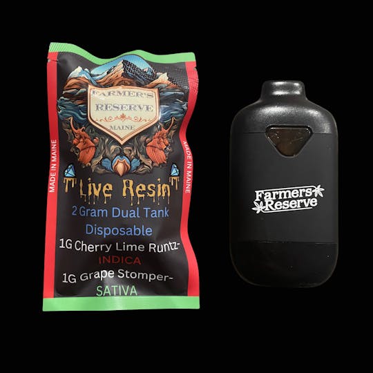 Farmers Reserve - 2 Gram Flavor Switch Pod-1G-Cherry Lime Runtz + 1G-Grape Stomper - 1