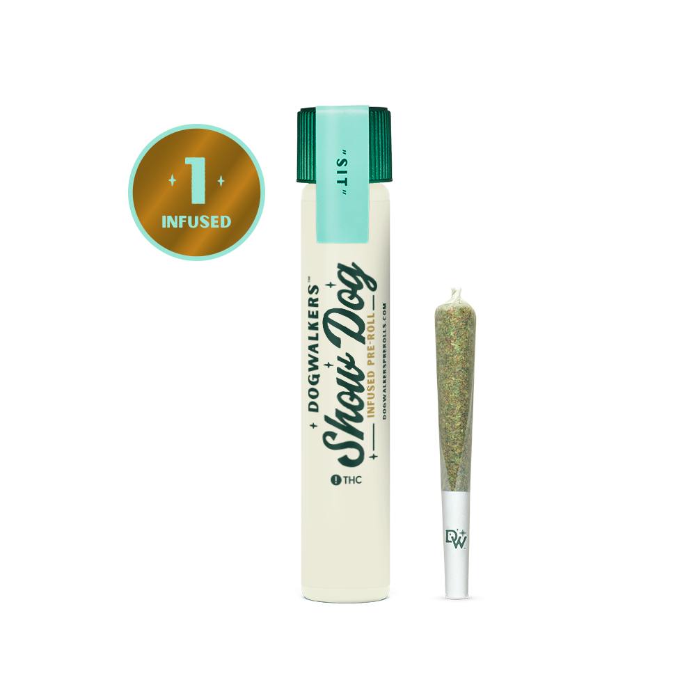 Dogwalkers Animal Face Show Dog Infused Pre Roll 1g
