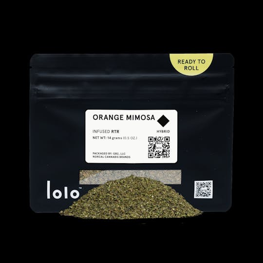 lolo - Orange Mimosa | Indoor Kief Infused Ready To Roll | 14g - 1