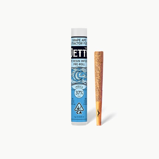 Jetty Extracts - Grape Ape x Tractor Fuel Live Resin Infused Pre-Roll 1g - 1