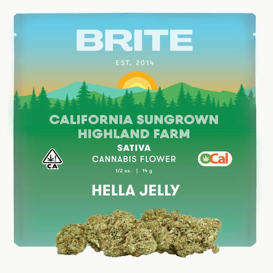Brite Labs - BRITE Highland OCal Flower (14g) - Sativa - Hella Jelly - 1