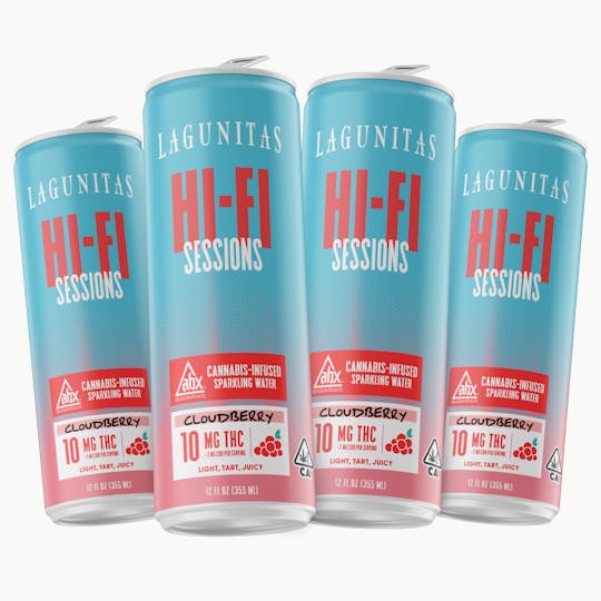 Lagunitas Hi-Fi Hops - Hi-Fi Sessions - Cloudberry 10mg THC 4-pack - 1