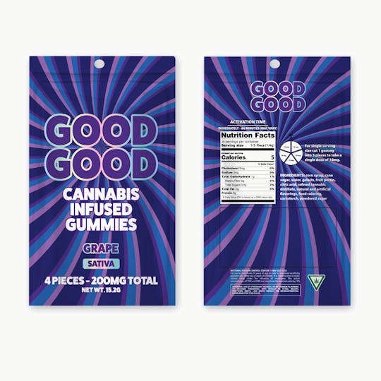 Good Good - Grape 200mg Gummies - 1