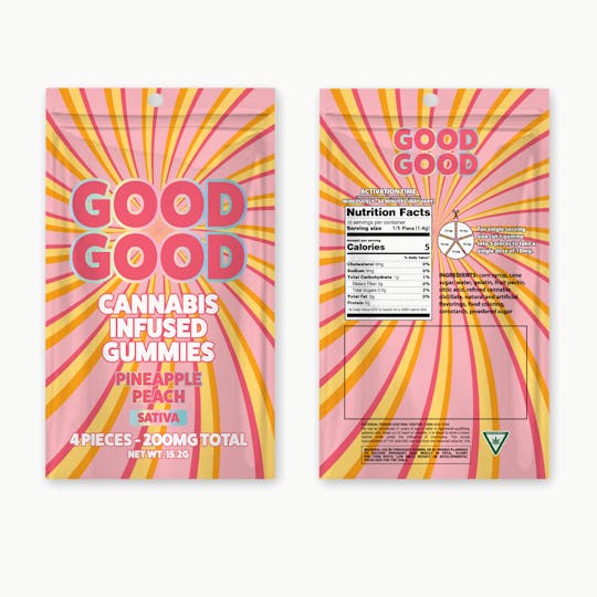 Good Good - Pineapple Peach 200mg Gummies - 1