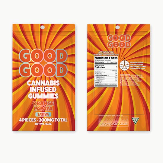 Good Good - Orange Papaya 200mg Gummies - 1
