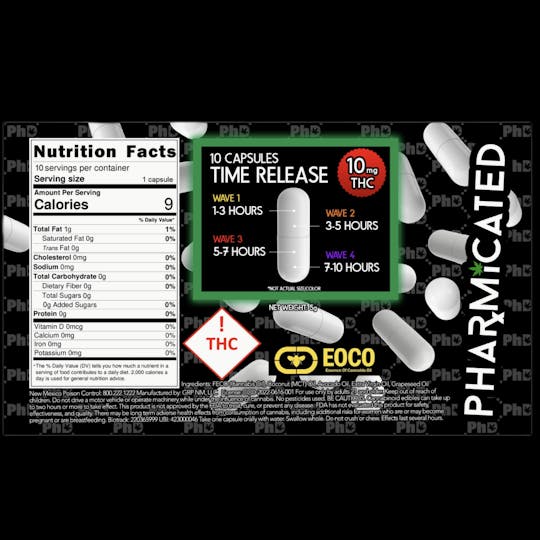 Pharmicated - PhD EOCO Capsules - 600mg - 1
