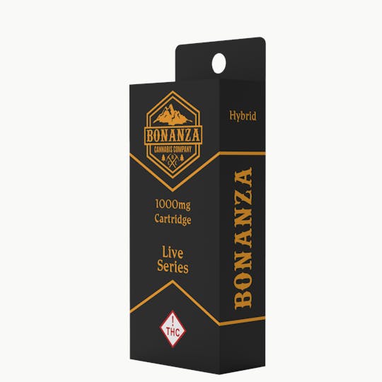 Bonanza Cannabis Company - Bonanza (S) Banana Cookies Live Resin Cart 1g - 1
