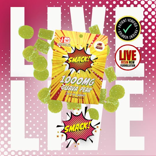 710Trading - 1000mg - Pectin - SMACK! Live Resin - Guava Pear - 10ct - 1