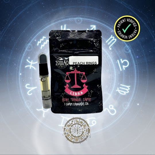710Trading - Zodiaq - 1g Cart - Peach Ringz - 1