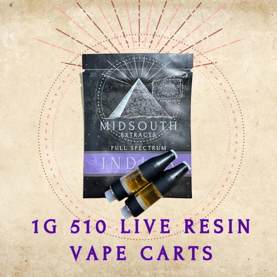 MidSouth Extracts - 1g 510 - Live Resin - Grapey McNasty - 1