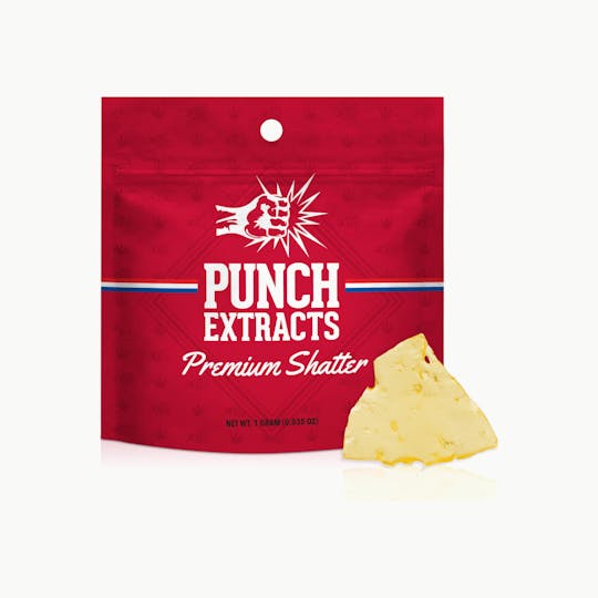 Punch Edibles & Extracts - Kushberry BHO Shatter (1g) - 1
