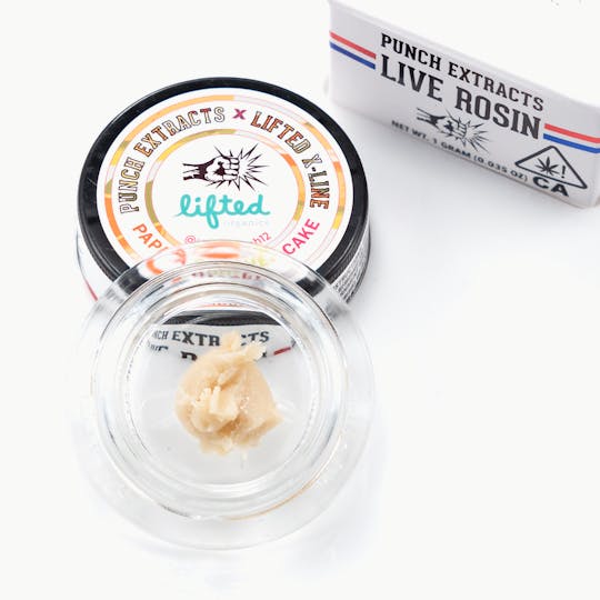 Punch Edibles & Extracts - Papaya Crasher Cake Tier 4 Live Rosin Cold Cure Badder (1g) - 1