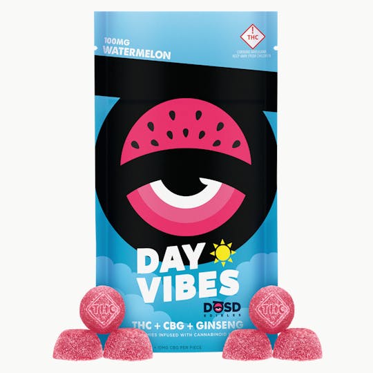 DŌSD Edibles - DAY VIBES - Watermelon CBG + Ginseng - 100mg - 1