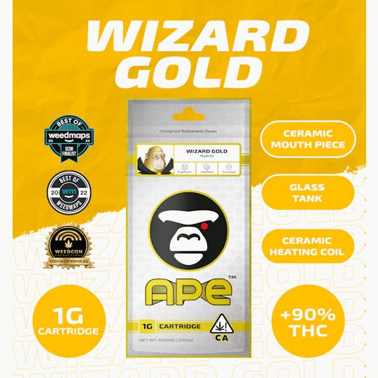 APE Premium Cannabis Corp - WIZARD GOLD — Sauce Cart 1000 mg. - 1