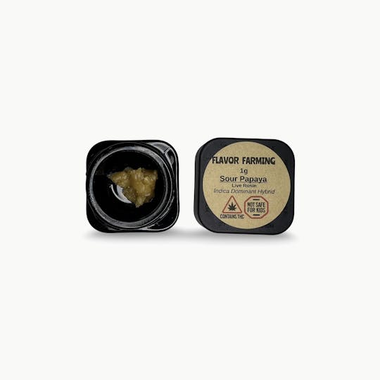 Indico - Sour Papaya Live Rosin - Flavor Farming - 1