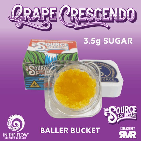 The Source Apothecary - Grape Crescendo 3.5g Sugar Baller Bucket - 1