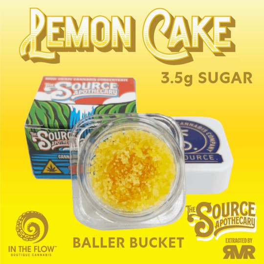 The Source Apothecary - Lemon Cake 3.5g Sugar Baller Bucket - 1