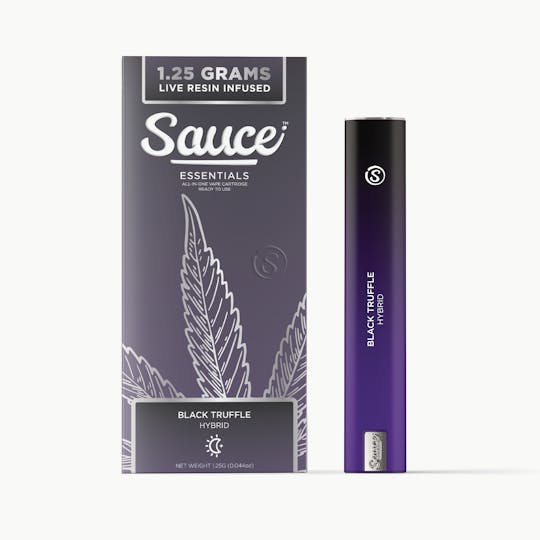 Sauce. - Sauce Essentials - Black Truffle - 1.25G Live Resin AIO (CA, AZ, OR) - 1