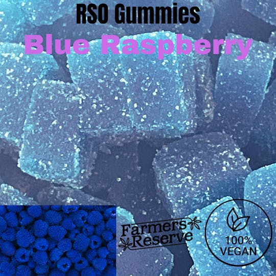Farmers Reserve - RSO Gummies 1000MG Pack Blue Raspberry - 1