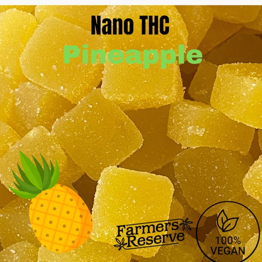 Farmers Reserve - Nano Cannabis Oil THC Gummies 200MG THC {Pineapple} - 1