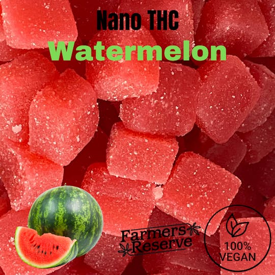 Farmers Reserve - Nano Cannabis Oil THC Gummies 200MG THC {Watermelon} - 1