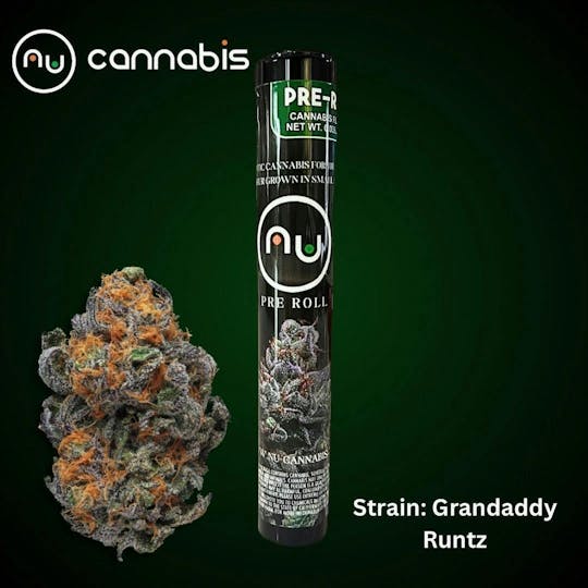 Nu Cannabis Brand - NuCannabis - Granddaddy Runtz 1.2g - PRE ROLL - 1