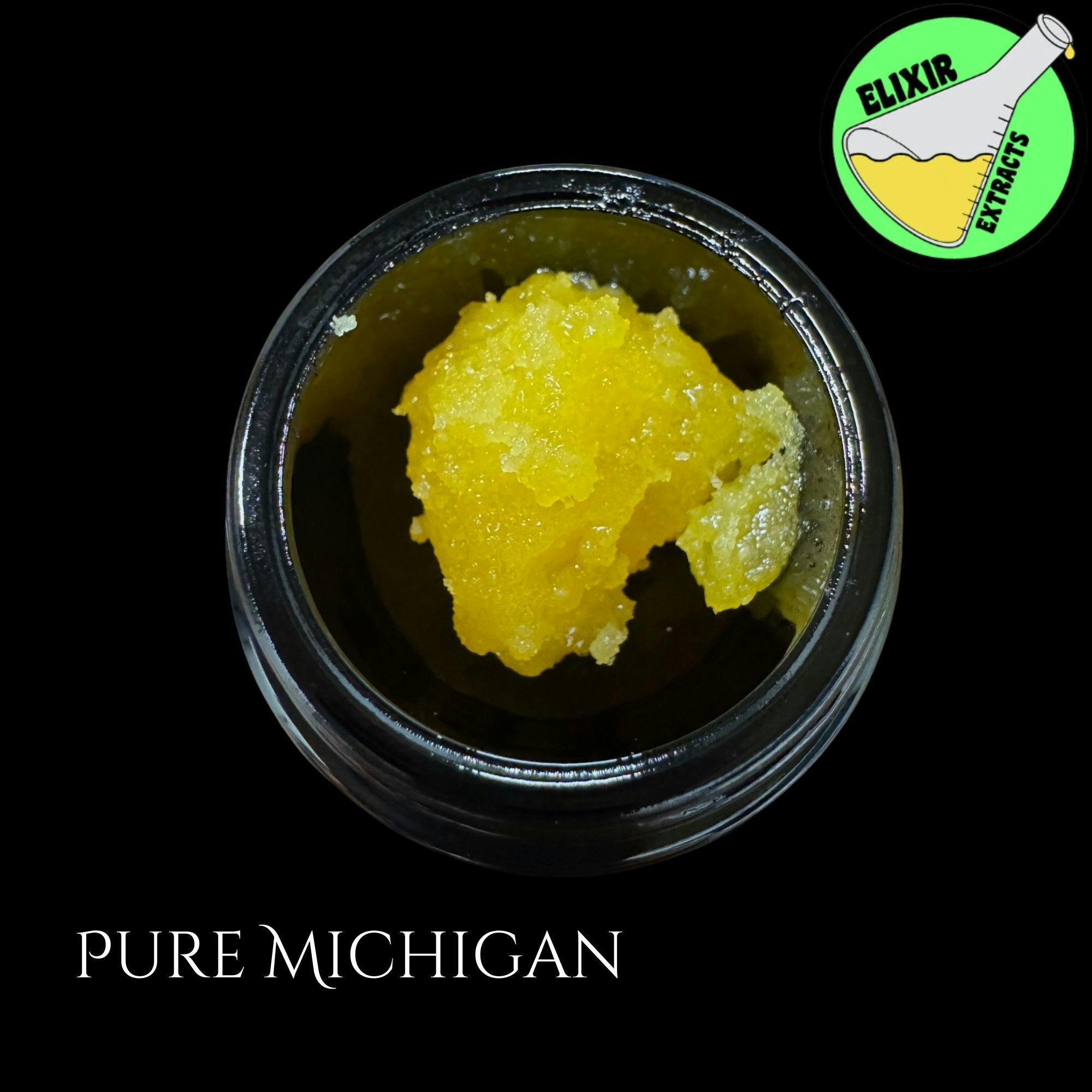 Elixir Extracts - Pure Michigan Cured Resin Baller Jar (3.5G) - 1