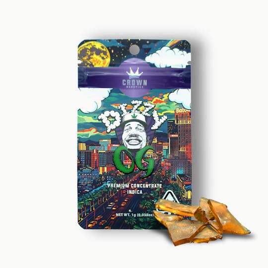 Crown Genetics - Dizzy OG Shatter 1 G - 1