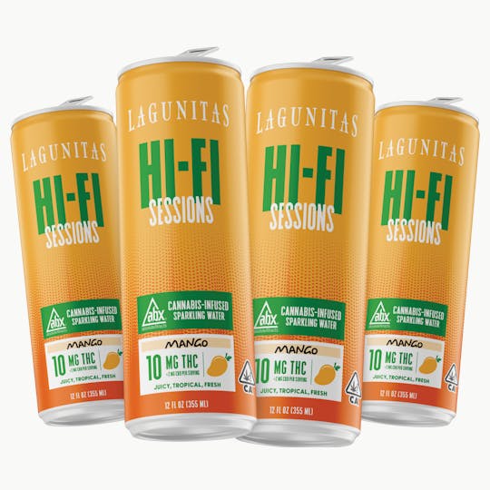 Lagunitas Hi-Fi Hops - Hi-Fi Sessions - Mango 10mg THC 4-pack - 1