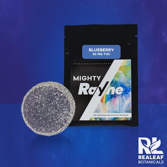 Realeaf Botanicals - Mighty Rayne Macro Gummy - Blueberry 50mg - 1