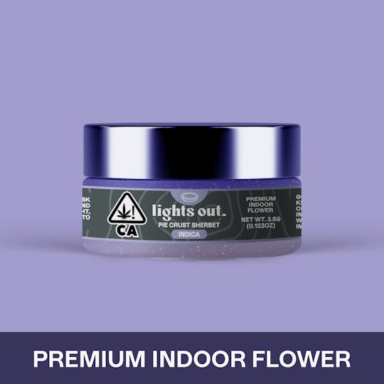 Lights Out - Pie Crust Sherbet (Indica) Flower 3.5g - 1