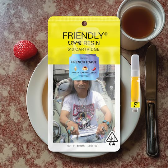 Friendly Brand - French Toast 1g Live Resin Cartridge - 1