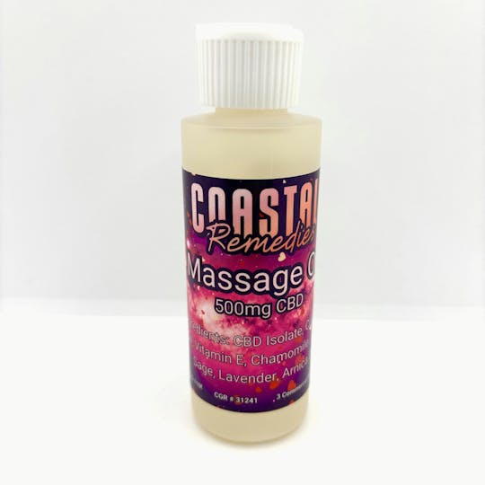 Coastal Remedies - 500mg CBD Massage Oil | Valentine's Day Special | Coastal Remedies - 1