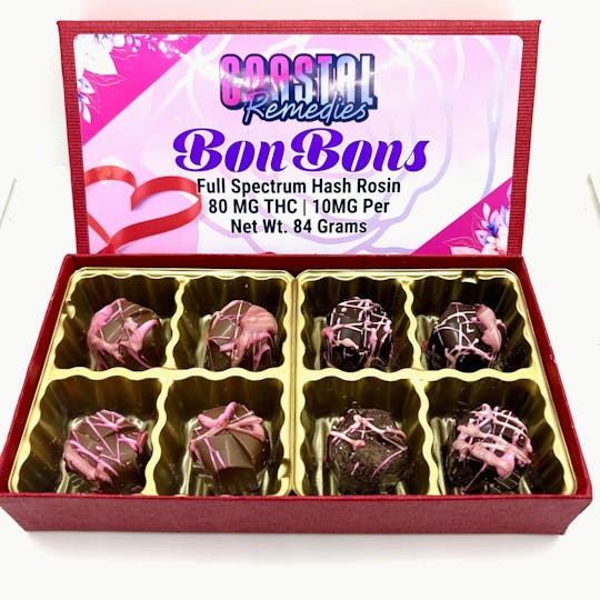 Coastal Remedies - 80mg Hash Rosin Bon Bons | Valentine's Day Special | Coastal Remedies - 1