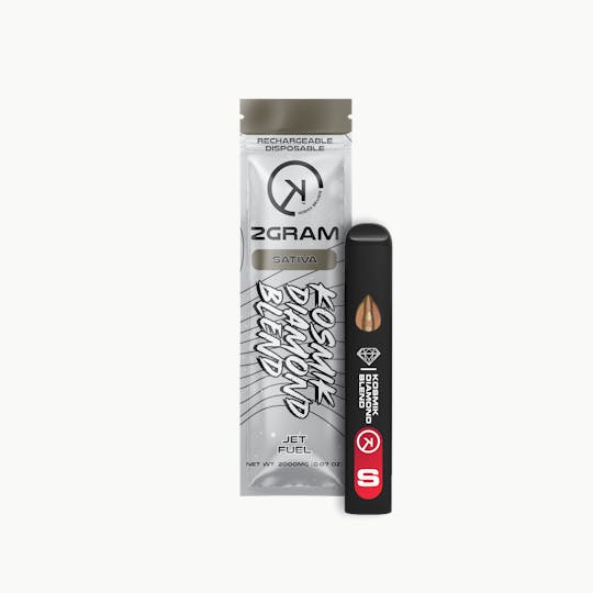 Kosmik Brands - 2g Live Resin Kosmik Diamond Blend Vape | Sativa | Jet Fuel | OK - 1